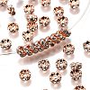 Brass Rhinestone Spacer Beads RB-A014-L5mm-01RG-NF-1