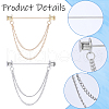 Gorgecraft Zinc Alloy Hanging Chain Brooches FIND-GF0006-87A-6