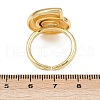 Ocean Theme Brass Cuff Rings RJEW-C135-01G-11-5