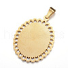 304 Stainless Steel Lady of Guadalupe Pendants X-STAS-G102-67G-2