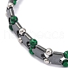 Synthetic Malachite Beaded Bracelets BJEW-P339-03P-06-2