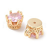 Brass Micro Pave Cubic Zirconia Charms KK-C051-39G-04-2