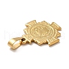 PVD Vacuum Plating 201 Stainless Steel Pendants STAS-P314-27A-G-3