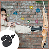  4Pcs 2 Styles Fingers Leather Archery Bow Gloves Tip Protector AJEW-NB0006-34-5