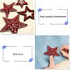 Fingerinspire 4Pcs 4 Style Computerized Embroidery Cloth Sew on Patches DIY-FG0002-72-4