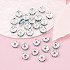 Brass Grade A Rhinestone Spacer Beads RB-A014-Z8mm-03S-2