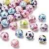 50Pcs AB Color Ptinted Opaque Acrylic Beads OACR-CJ0002-27-9