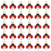 HOBBIESAY 30Pcs Alloy Pendants ENAM-HY0002-99-1