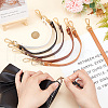 WADORN 10Pcs 5 Colors Imitation Leather Short Bag Straps PURS-WR0001-22-3