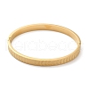304 Stainless Steel Stripe Textured Hinged Bangles for Women BJEW-E099-04G-02-2