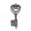 Brass Micro Pave Cubic Zirconia Pendants ZIRC-P060-10B-2