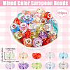 SOFPLATE 120Pcs Resin European Beads FIND-SP0002-05F-2