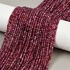 Natural Red Tourmaline Beads Strands G-RM250101-A14-1