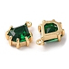 Real 18K Gold Plated Brass Micro Pave Cubic Zirconia Charms KK-Q779-08G-01-2