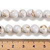 Assembled Synthetic Stone and Trochus Shell Beads Strands G-B128-08C-01-4