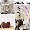 SUPERFINDINGS 2Pcs 2 Colors Transparent Acrylic Paperclip Chain Bag Handles AJEW-FH0002-68-6