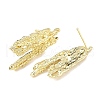 Brass Stud Earring Findings KK-Z106-03G-01-2