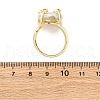 Brass with Natural Baroque Pearl Finger Rings RJEW-Q023-01G-5