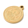 Ion Plating(IP) 304 Stainless Steel Pendants STAS-M080-12G-01-2
