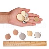 12Pcs 6 Style 304 Stainless Steel Cabochon Connector Settings STAS-SZ0001-42-5