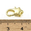 Brass Lobster Claw Clasps KK-B089-22A-G-3