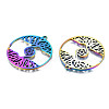 Ion Plating(IP) 201 Stainless Steel Pendants STAS-N098-041P-3
