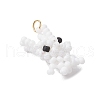 Glass Seed Beads Pendants PALLOY-MZ00458-02-3