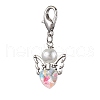 Heart Angel Glass Pendant Decoration HJEW-JM01980-3