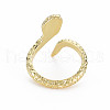 Snake Shape Rack Plating Alloy Cuff Rings RJEW-Q163-012A-RS-2