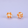 Printed Round Silicone Focal Beads SI-JX0056A-201-1