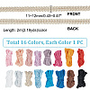   32M 16 Colors Polyester Centipede Braid Lace Trim OCOR-PH0002-23-2