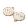 (Defective Closeout Sale: Yellowing) Alloy Enamel Pendants ENAM-XCP0001-38C-3