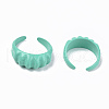 Spray Painted Alloy Cuff Rings RJEW-T011-33B-RS-2