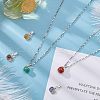  Natural Gemstone Pendants G-NB0002-13P-2