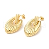 Brass Teardrop Dangle Stud Earrings EJEW-G382-03G-1