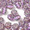 Sparkling Acrylic Rhinestone Round Beads OACR-NH0002-01A-07-2