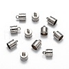 Tarnish Resistant 304 Stainless Steel Cord Ends X-STAS-E020-2-2