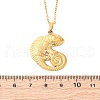 304 Stainless Steel Pendant Necklaces NJEW-H059-07G-5