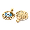 Real 18K Gold Plated Brass Pendants KK-L209-010G-01-2