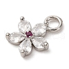 Brass Micro Pave Cubic Zirconia Pendants KK-I276-05P-02A-2