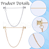Gorgecraft Zinc Alloy Hanging Chain Brooches FIND-GF0006-87C-6