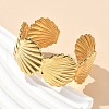 304 Stainless Steel Cuff Bangles for Women AJEW-P127-20G-3
