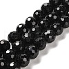 Natural Black Tourmaline Beads Strands G-K345-A04-03-1