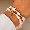 2Pcs 2 Styles Bohemian Style Handmade Glass Beads Stretch Bracelet & Charm Bracelet Set NU3677-3