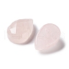 Natural Rose Quartz Cabochons G-F757-F01-A-2