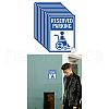 10 Sheets PVC Self-Adhesive Identification Cable Label Pasters STIC-WH0027-013-8