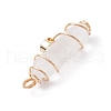 Natural Quartz Crystal Copper Wire Wrapped Pendants PALLOY-JF02535-01-4