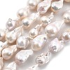 Natural Nucleated Pear Beads Strands PEAR-B004-15J-05A-2