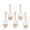 Transparent Glass Pendants X-GLAA-R212-13E-1