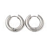 Tarnish Resistant 202 Stainless Steel Huggie Hoop Earrings EJEW-O087-08O-P-1